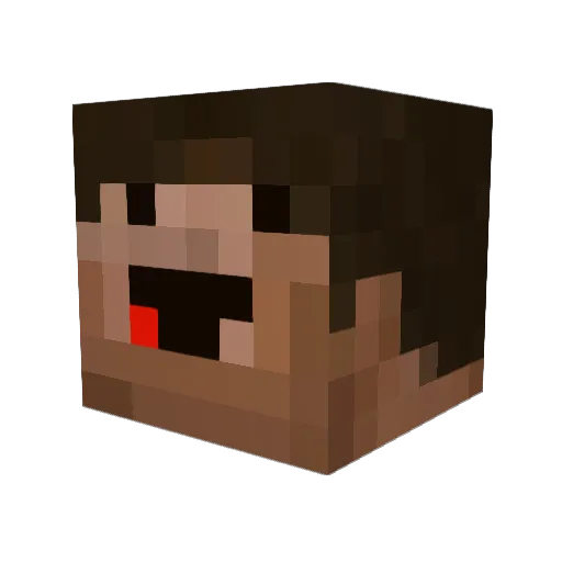 Fahad7052 Minecraft avatar head, 3D render