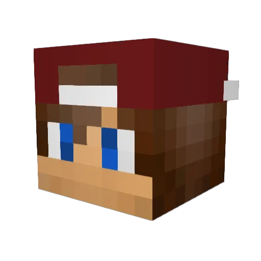 Fahad_G Minecraft avatar head, 3D render
