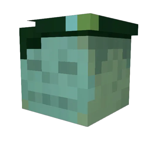 Fahkuu Minecraft avatar head, 3D render