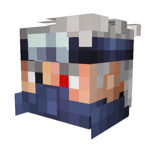 Fahrix Minecraft avatar head, 3D render