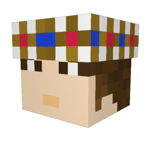 FahrschuleMoruk Minecraft avatar head, 3D render