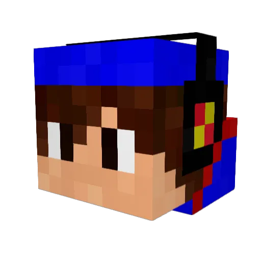Fahz17 Minecraft avatar head, 3D render