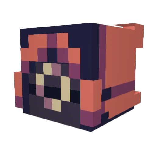 Fai3s Minecraft avatar head, 3D render