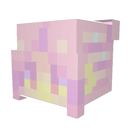 FaiFantasy Minecraft avatar head, 3D render