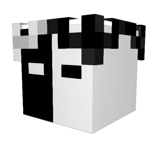 Faided_Fps Minecraft avatar head, 3D render