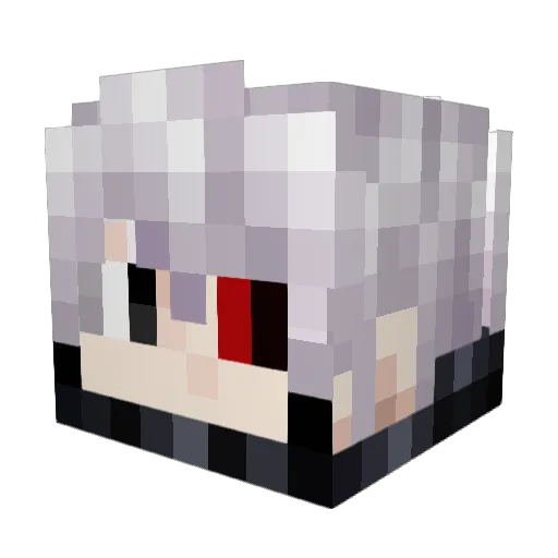 Faidedx Minecraft avatar head, 3D render