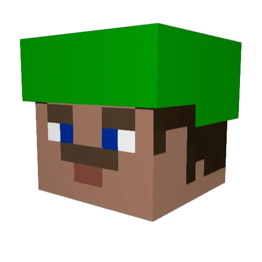 FailCollin Minecraft avatar head, 3D render
