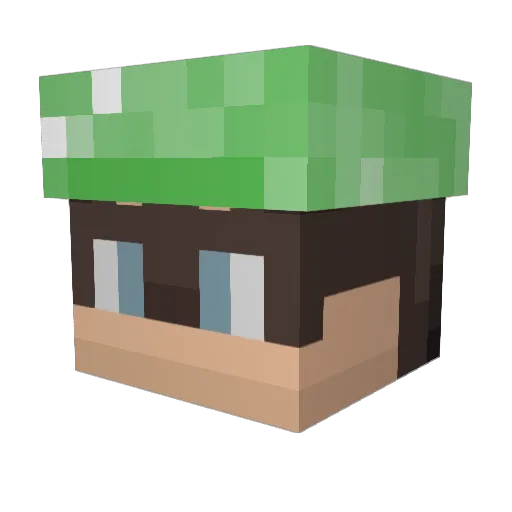 FailGirlEmi Minecraft avatar head, 3D render