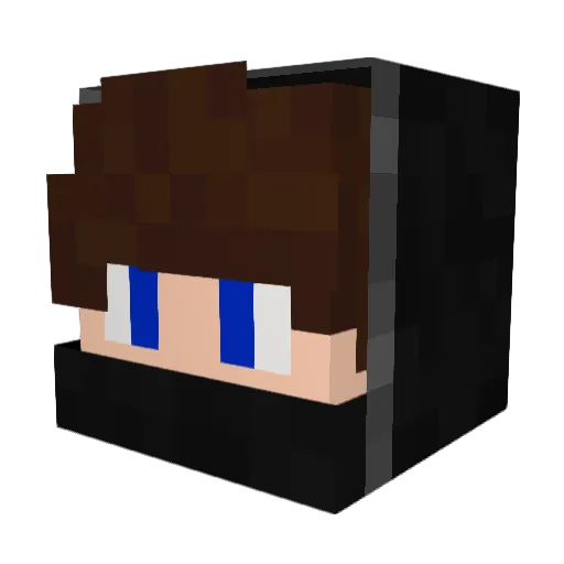 Failbox2000 Minecraft avatar head, 3D render