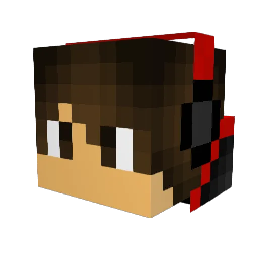 Failburz Minecraft avatar head, 3D render