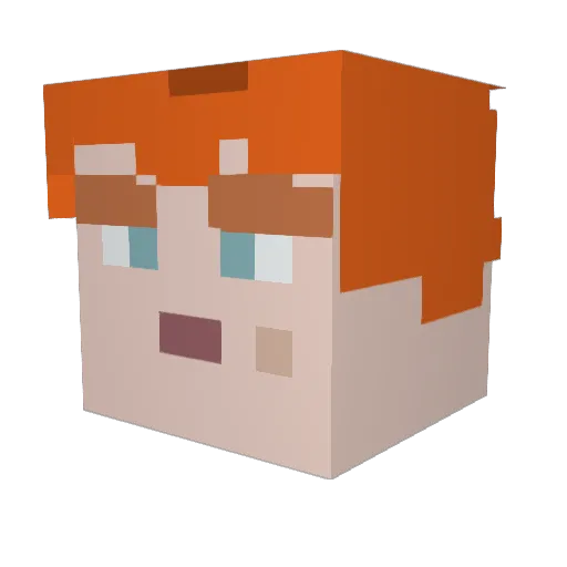 FailedMarmot633 Minecraft avatar head, 3D render