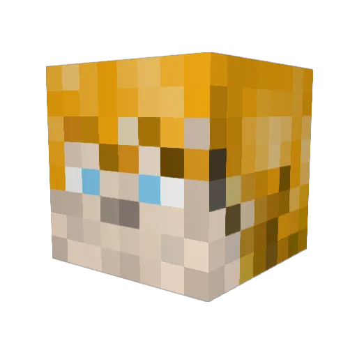 FailedPossum Minecraft avatar head, 3D render