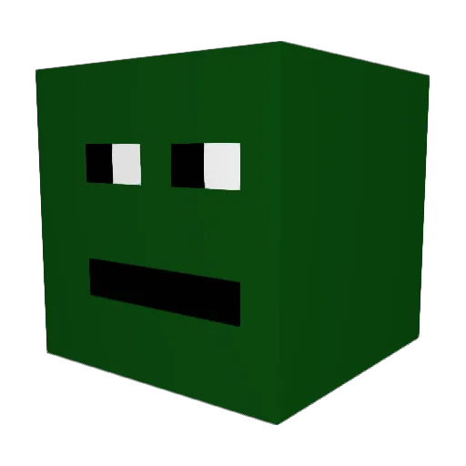 FailedToGetGood Minecraft avatar head, 3D render