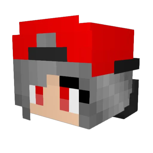 Failed_Carnage Minecraft avatar head, 3D render