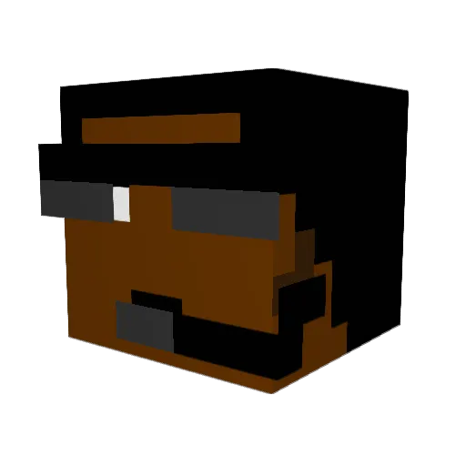 Failedcreation Minecraft avatar head, 3D render