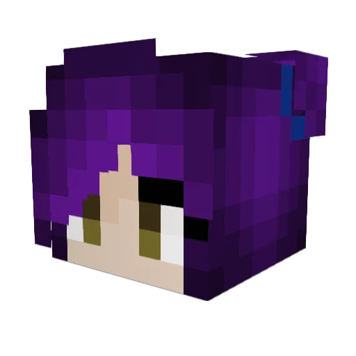 FainaIvanovna Minecraft avatar head, 3D render
