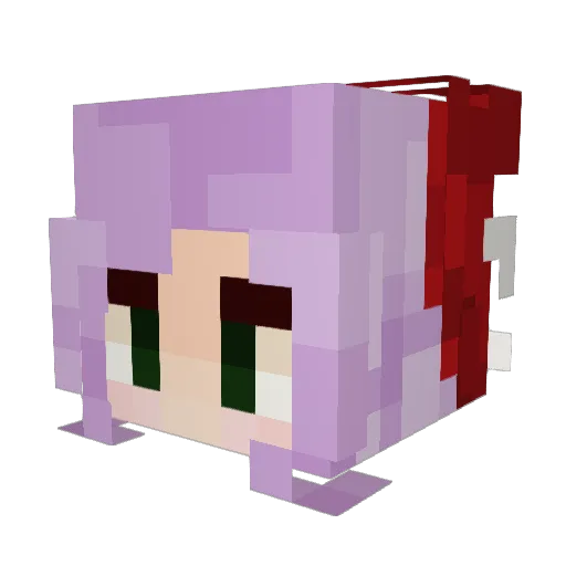 Fainne Minecraft avatar head, 3D render