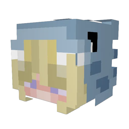 FainterPlanet16 Minecraft avatar head, 3D render