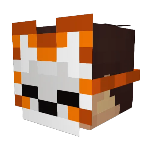 Fainzyr Minecraft avatar head, 3D render