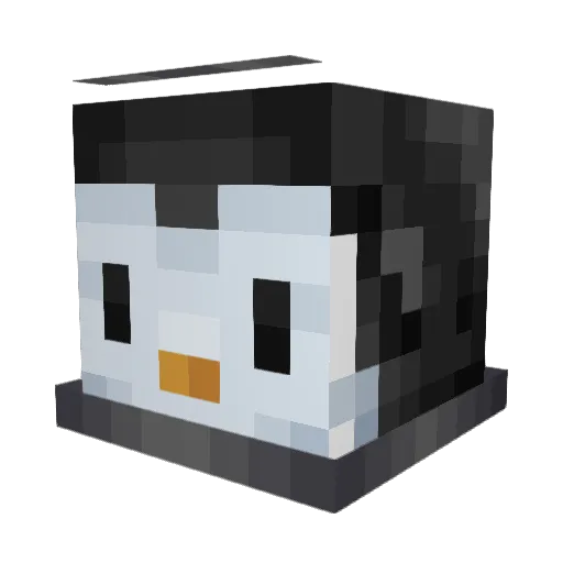 FairAssumption Minecraft avatar head, 3D render