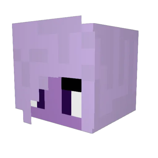FairOphelia Minecraft avatar head, 3D render