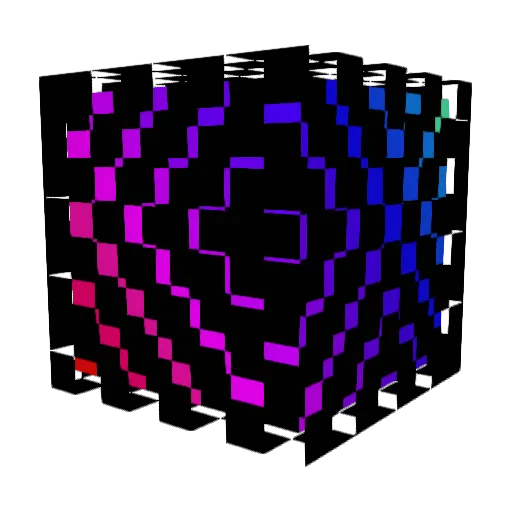 FairPin Minecraft avatar head, 3D render