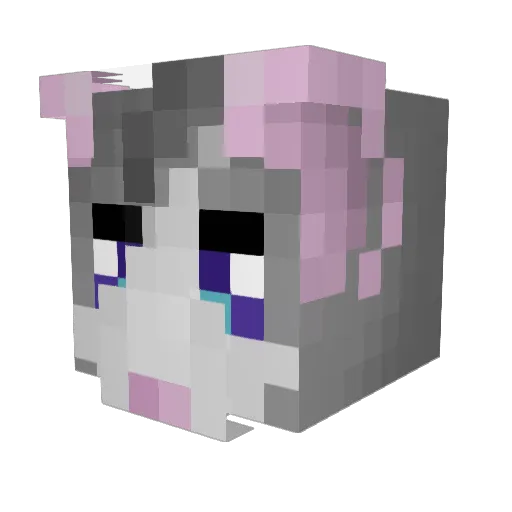 FairRat Minecraft avatar head, 3D render