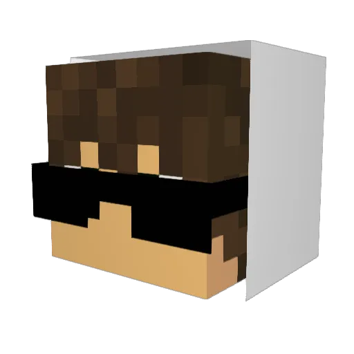 Fair_Edits Minecraft avatar head, 3D render