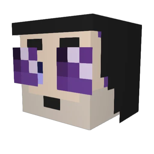 FairbanksVT Minecraft avatar head, 3D render