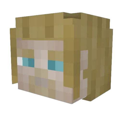 FairfieldDwight Minecraft avatar head, 3D render