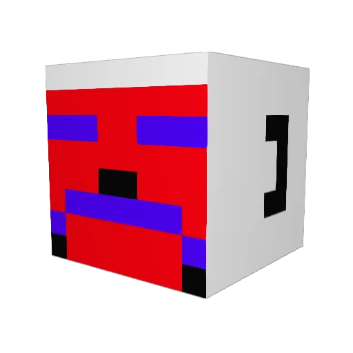 Fairman555 Minecraft avatar head, 3D render