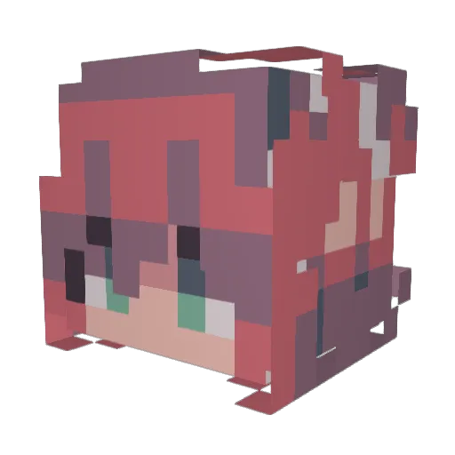 Fairmist Minecraft avatar head, 3D render
