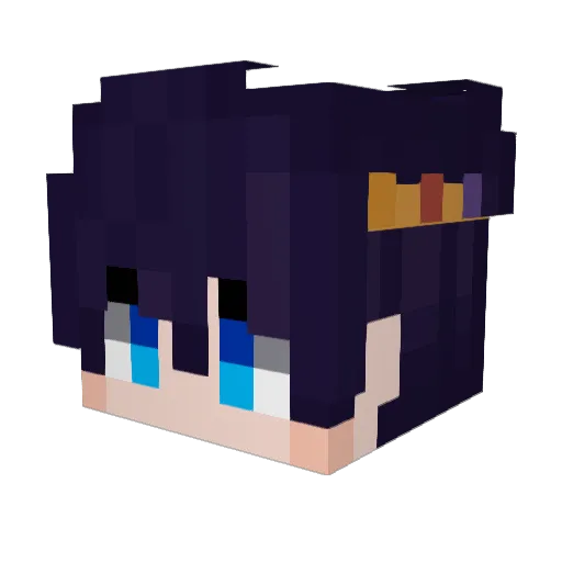 Fairout9 Minecraft avatar head, 3D render