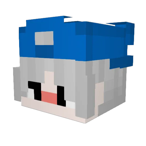 Fairson Minecraft avatar head, 3D render