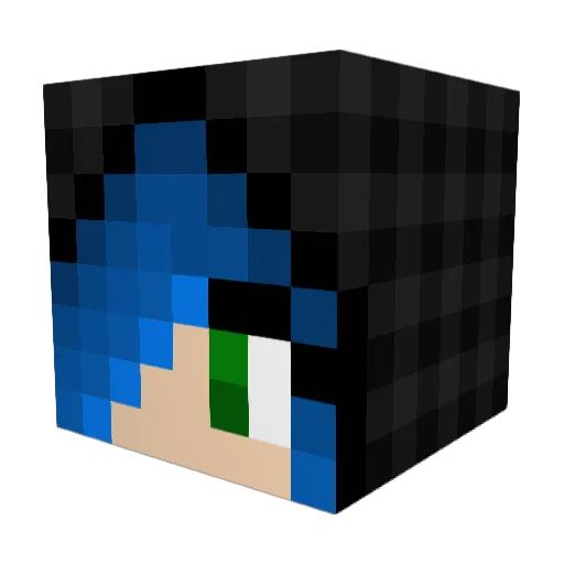 FairyBells Minecraft avatar head, 3D render