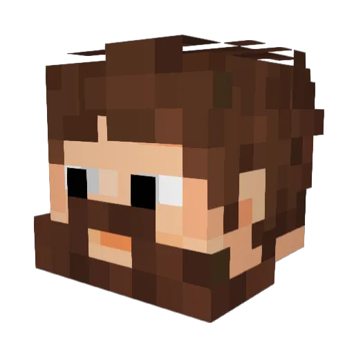 FairyBoots Minecraft avatar head, 3D render
