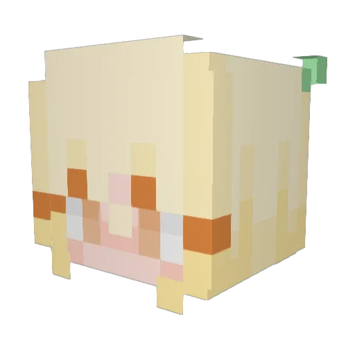 FairyForestKing Minecraft avatar head, 3D render