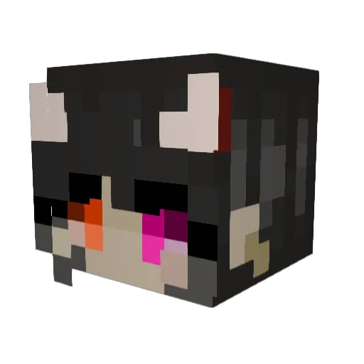 FairyTail_101 Minecraft avatar head, 3D render