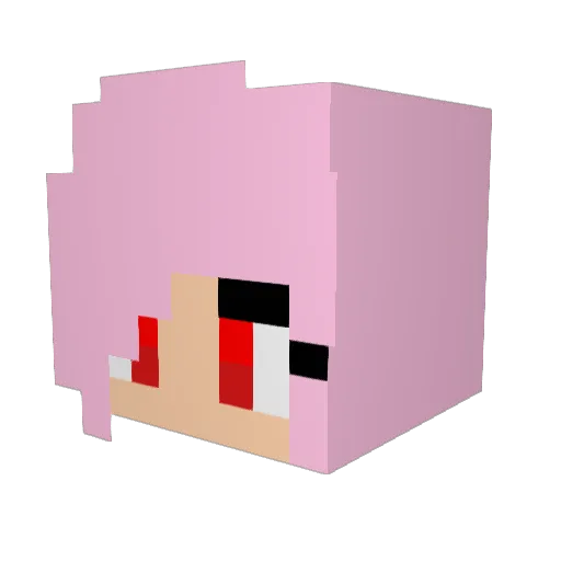 FairyTheDragon Minecraft avatar head, 3D render