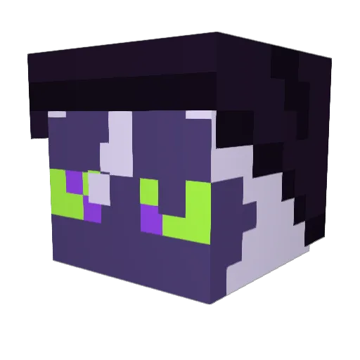 FairyType Minecraft avatar head, 3D render