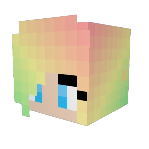 Fairy_Chi Minecraft avatar head, 3D render