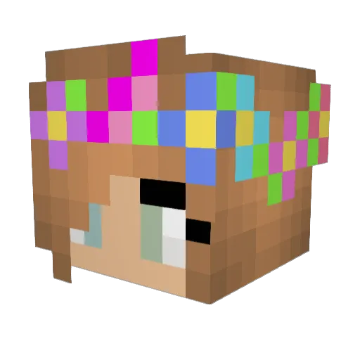 Fairykiwi2006 Minecraft avatar head, 3D render