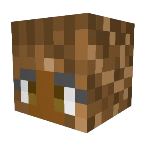 Fairym3lody Minecraft avatar head, 3D render