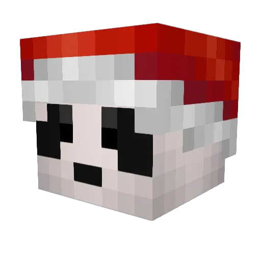 FairytailNatsu Minecraft avatar head, 3D render