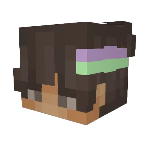 Faith226 Minecraft avatar head, 3D render