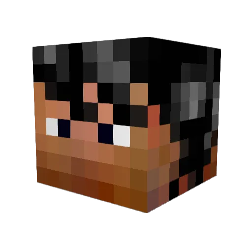FaithDragonYT Minecraft avatar head, 3D render