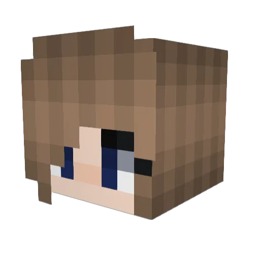 FaithMG Minecraft avatar head, 3D render