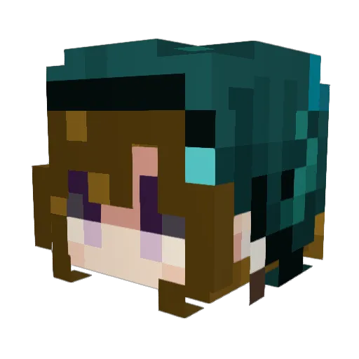 FaithP1997 Minecraft avatar head, 3D render
