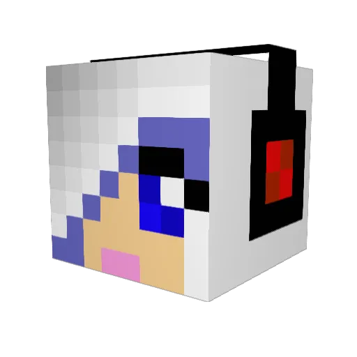 Faith_in_Fire Minecraft avatar head, 3D render