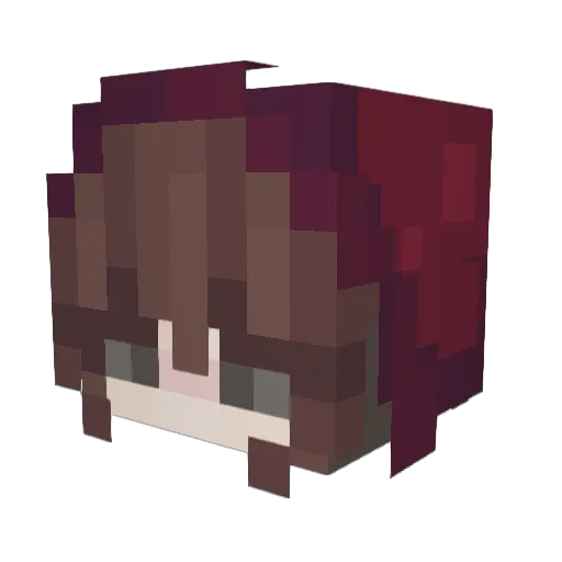 Faitheroni_ Minecraft avatar head, 3D render
